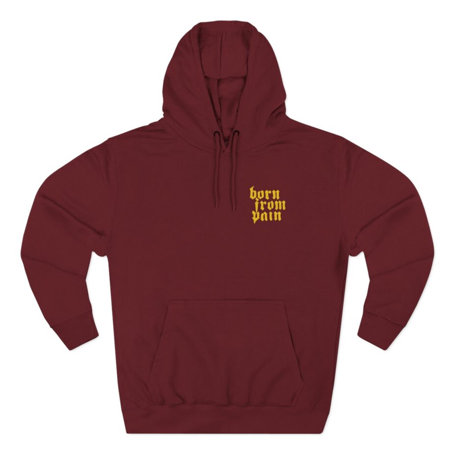 Born From Pain Antisocial Three-Panel Fleece Hoodie
