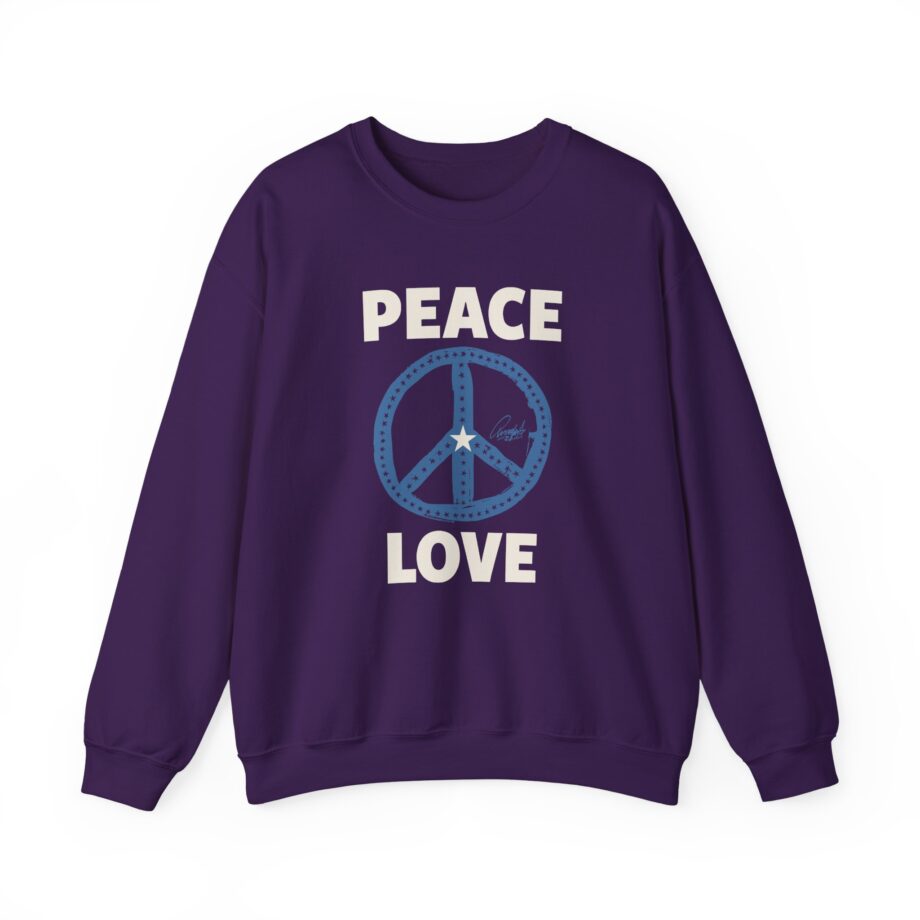 Ringo Starr Peace Love Star Center Unisex Heavy Blend™ Crewneck Sweatshirt