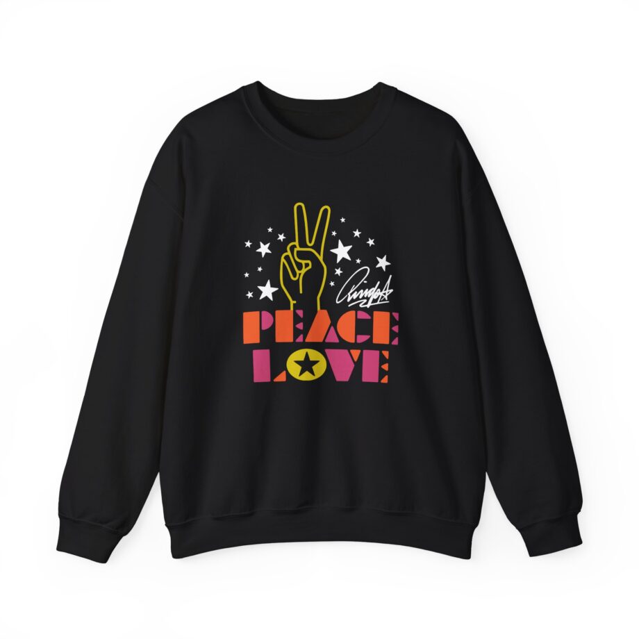 Ringo Starr Peace & Love Peace Sign Unisex Heavy Blend™ Crewneck Sweatshirt