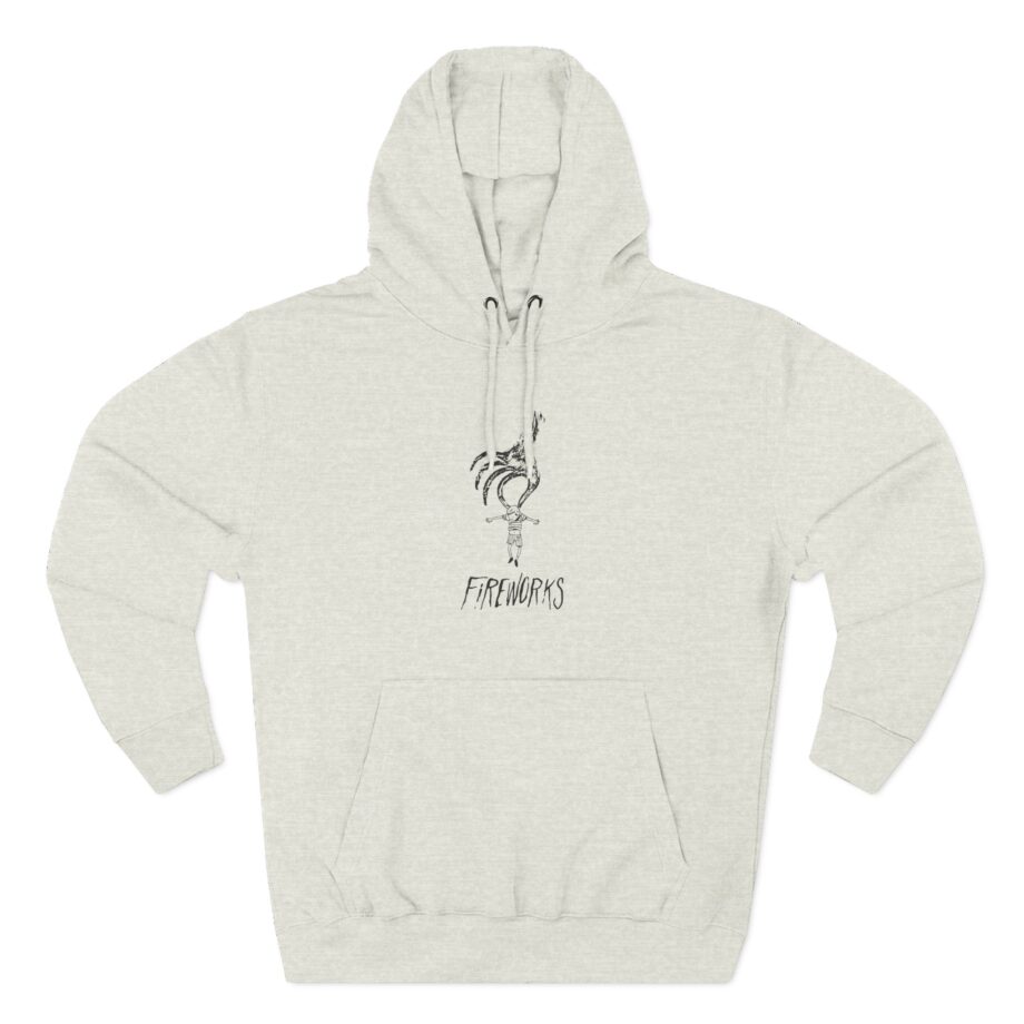 Fireworks Hand Three-Panel Fleece Hoodie