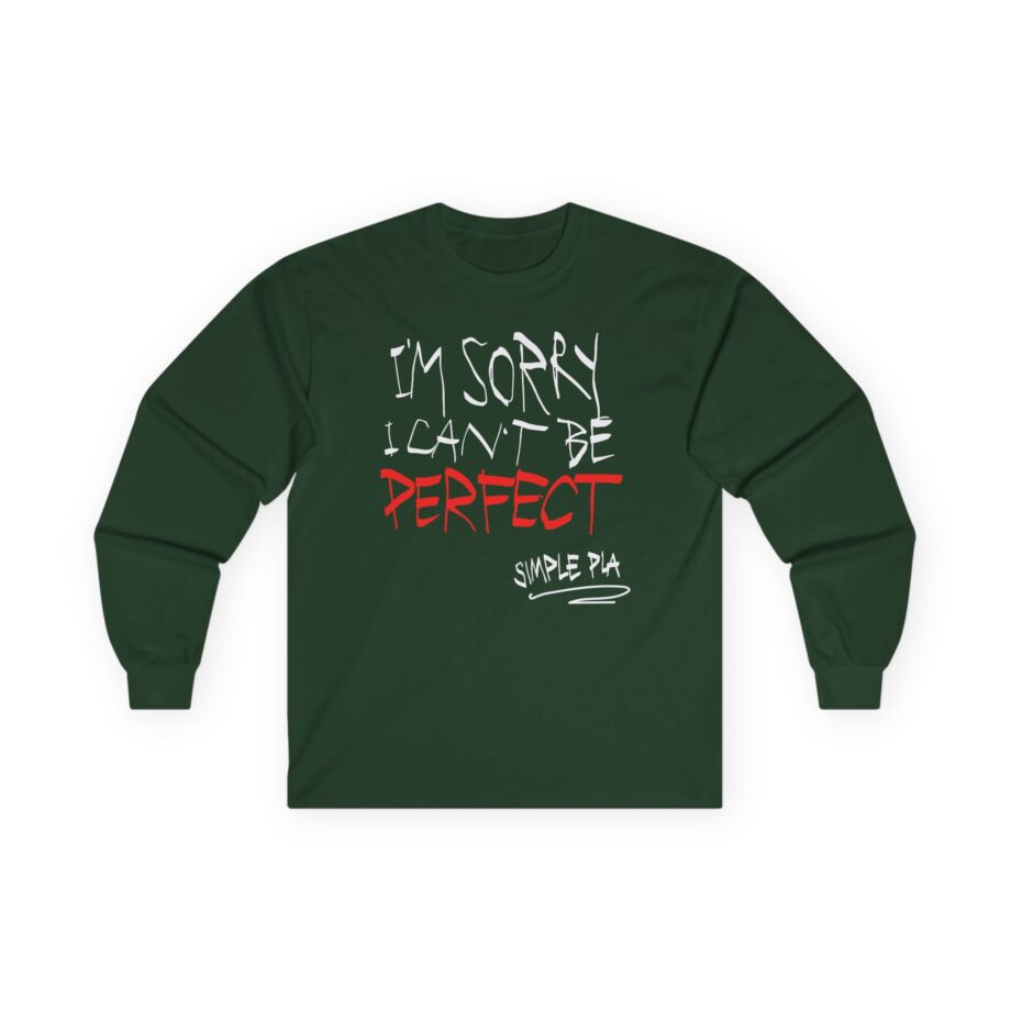 Simple Plan I'm Sorry I Can't Be Perfect Unisex Ultra Cotton Long Sleeve Tee