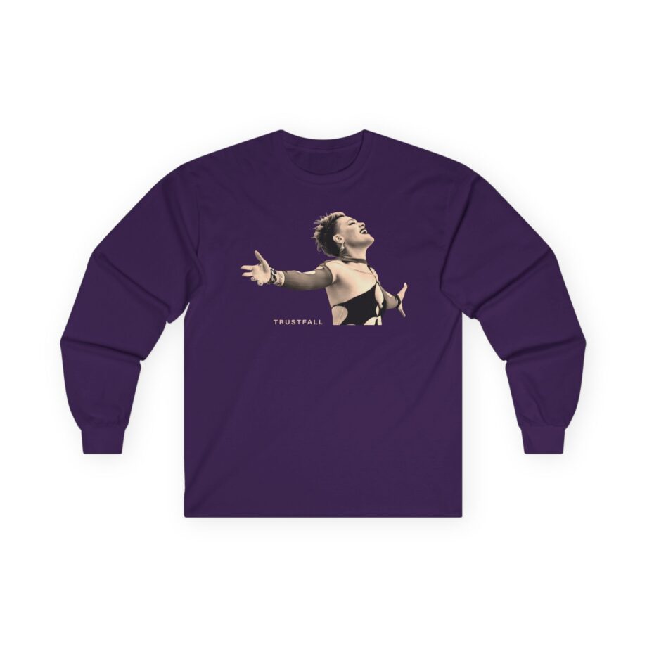 Pink Trustfall Praise Unisex Ultra Cotton Long Sleeve Tee