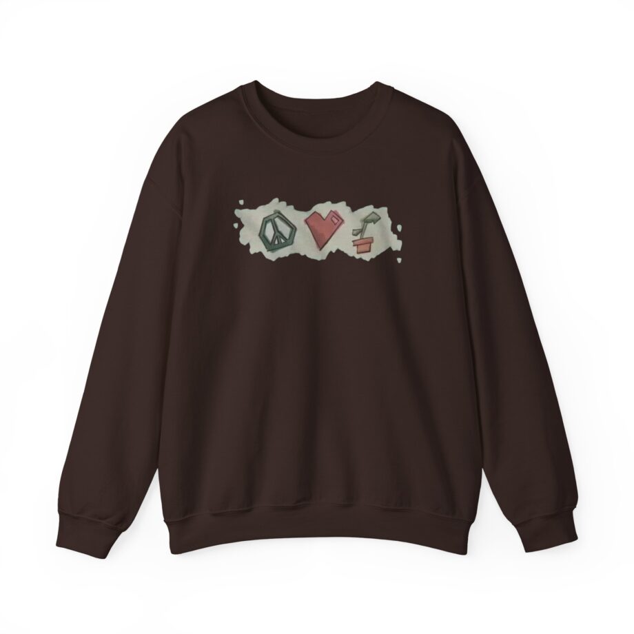 Mumbo Jumbo Peace, Love and Plants Unisex Heavy Blend™ Crewneck Sweatshirt