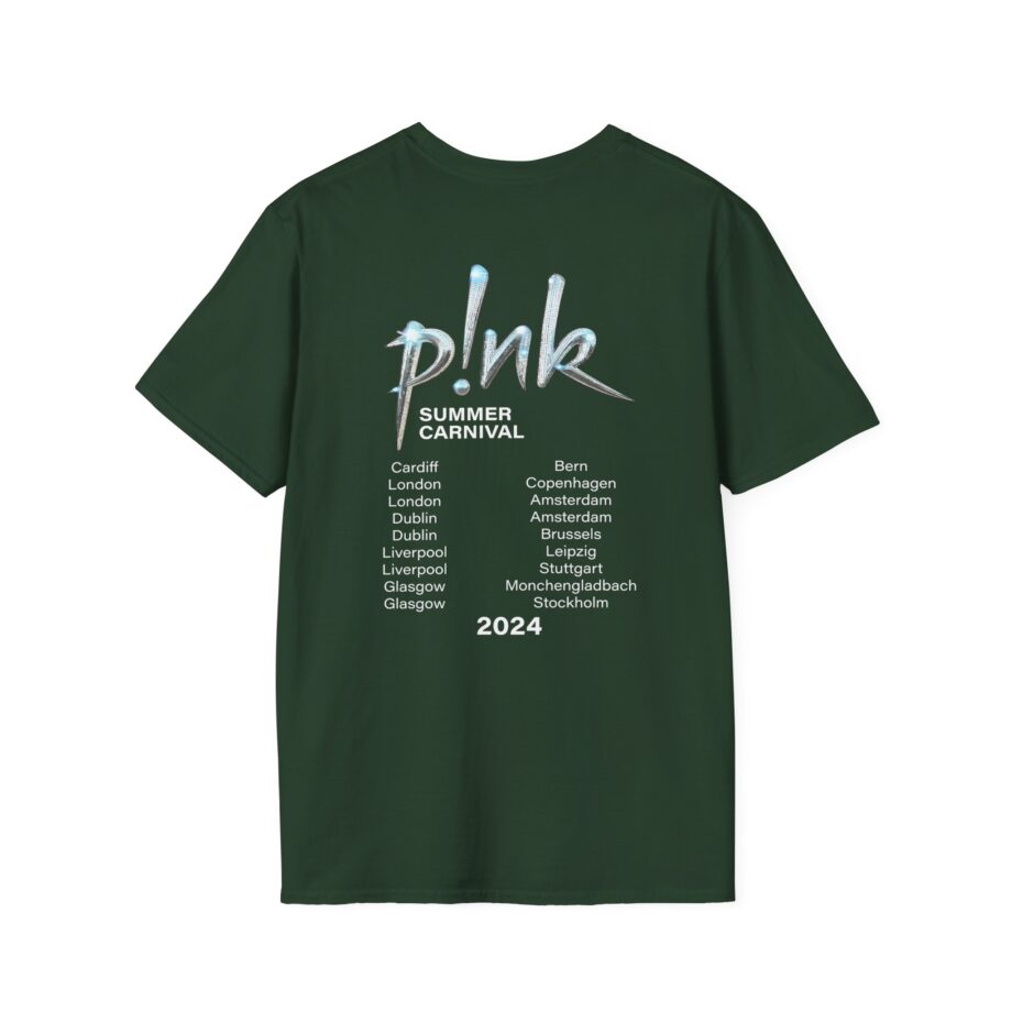 P!nk Split Tie Dye Unisex Softstyle T-Shirt