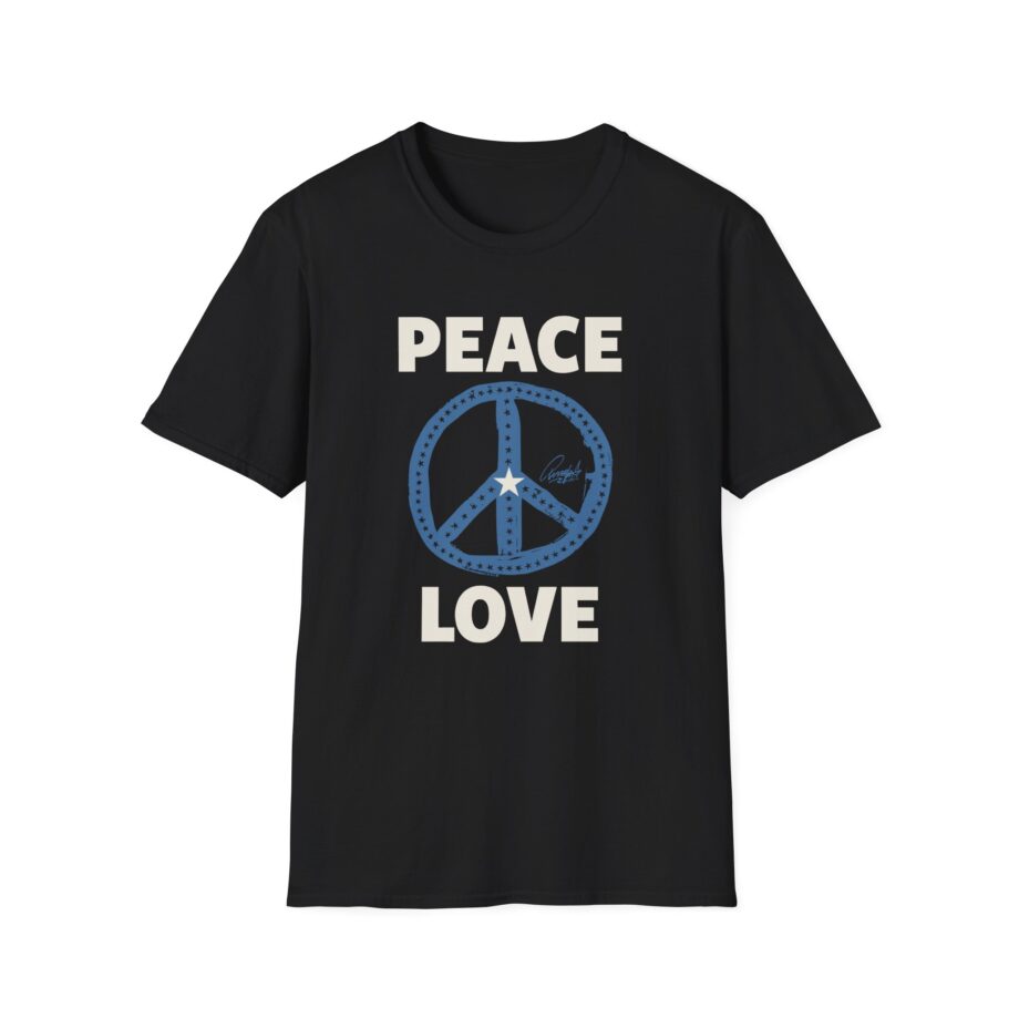 Ringo Starr Peace Love Star Center Unisex Softstyle T-Shirt