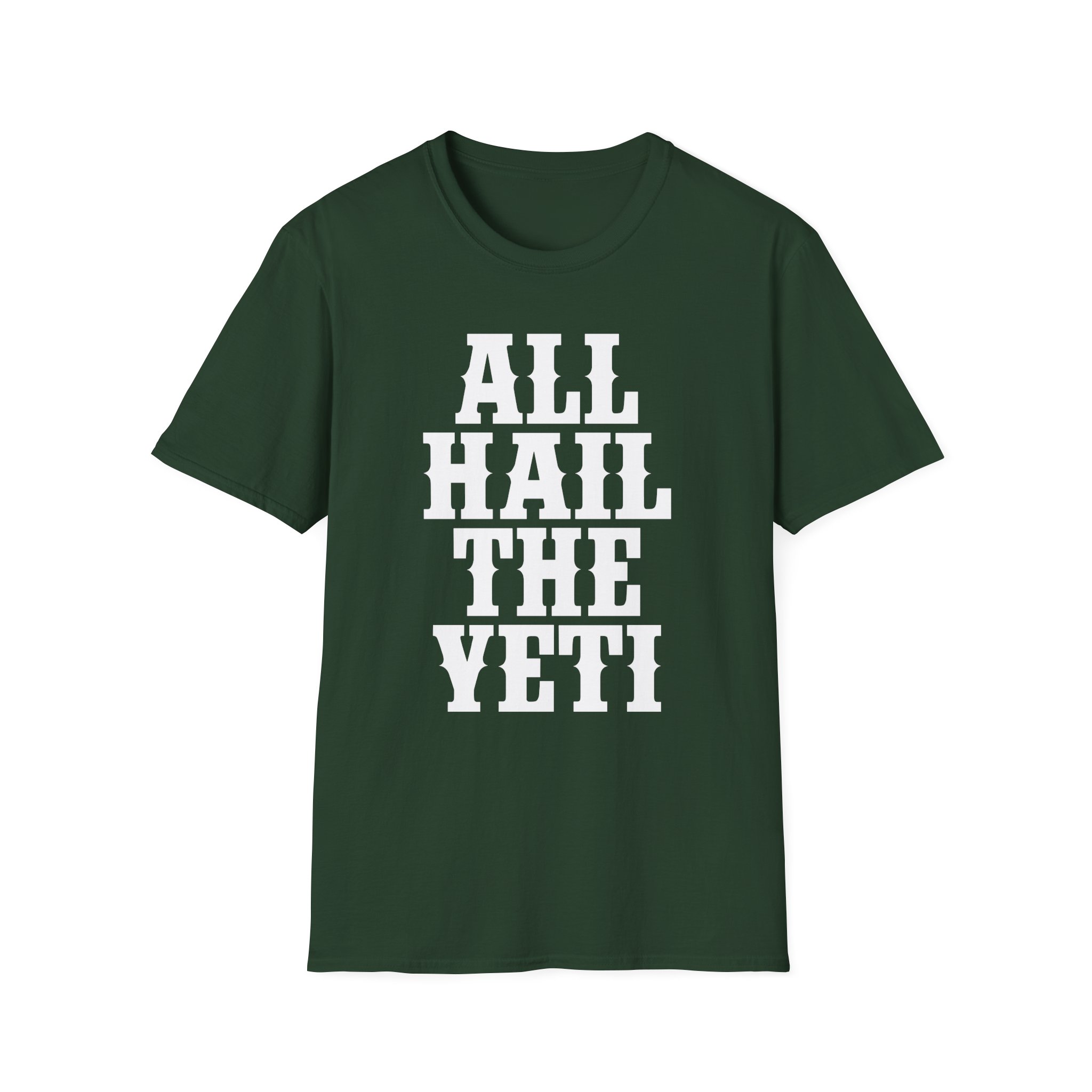 All Hail the Yeti Logo Unisex Softstyle T-Shirt