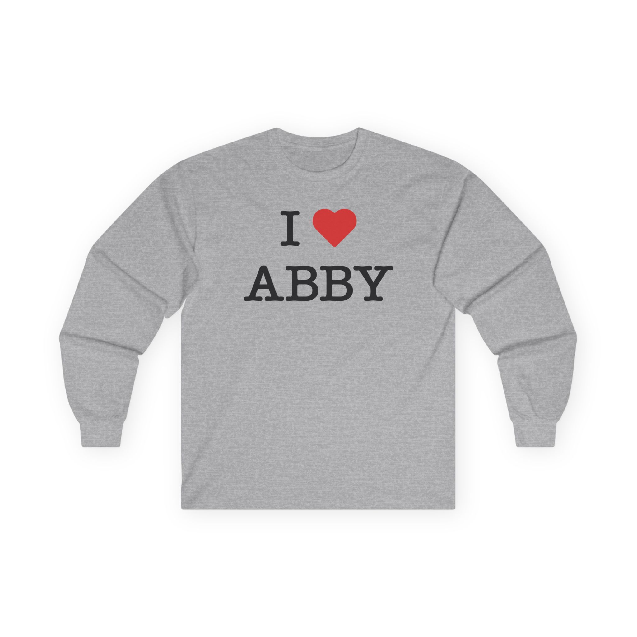 Jon Marianek I Love Abby Unisex Ultra Cotton Long Sleeve Tee