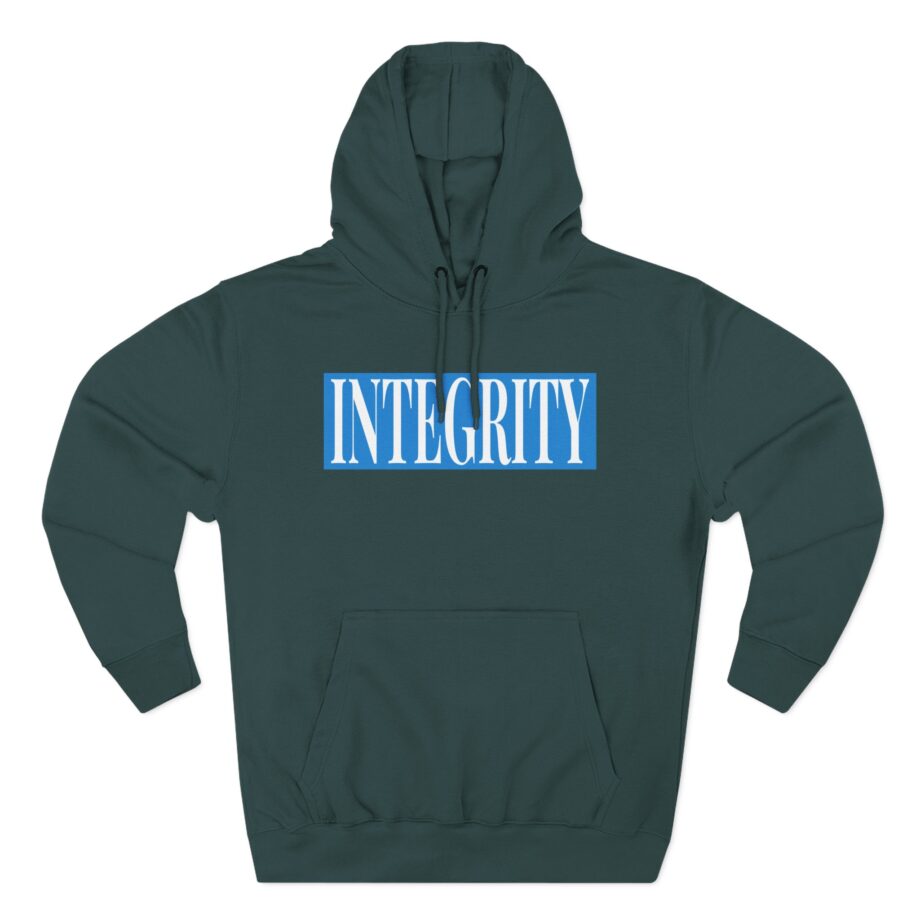 Integrity In Contrast Three-Panel Fleece Hoodie