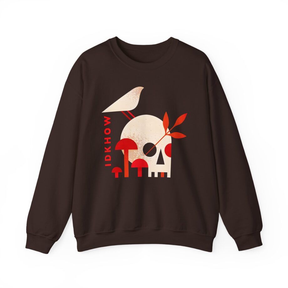iDKHOW Skull Mushroom Unisex Heavy Blend™ Crewneck Sweatshirt