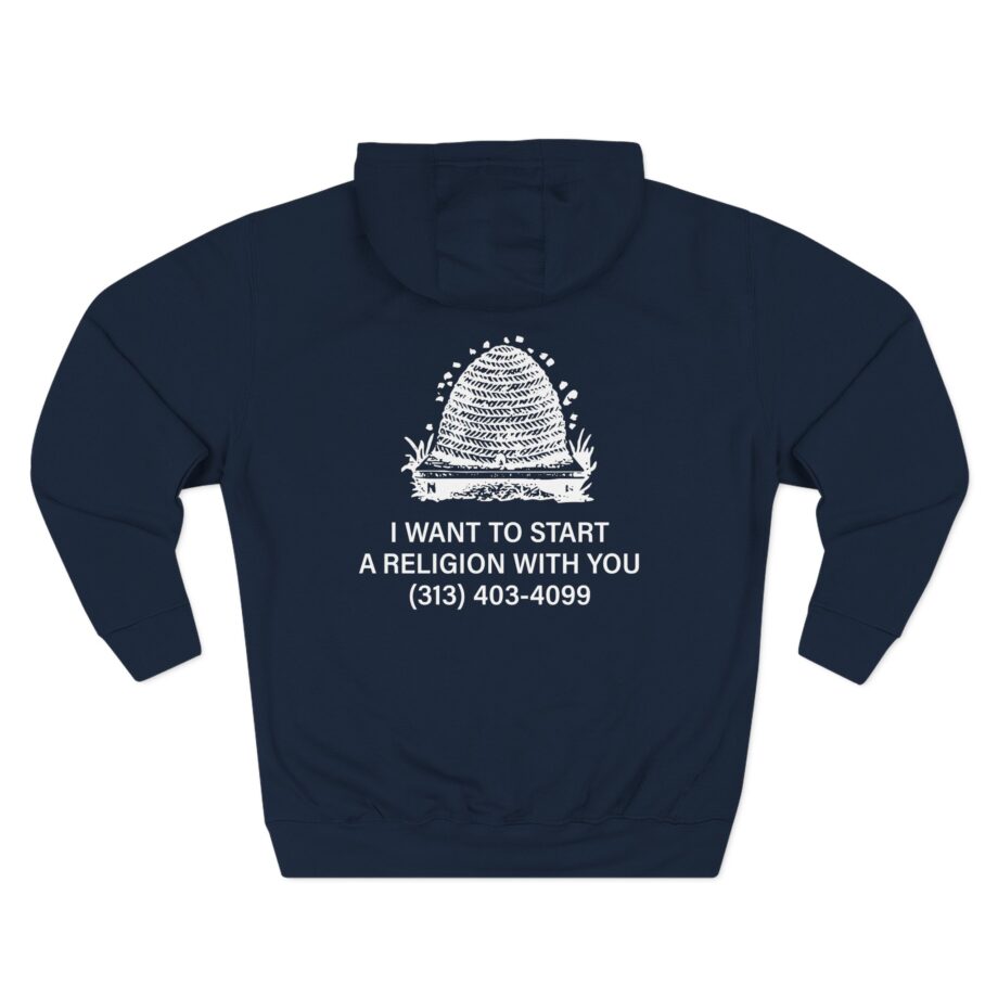 Fireworks Religion Three-Panel Fleece Hoodie