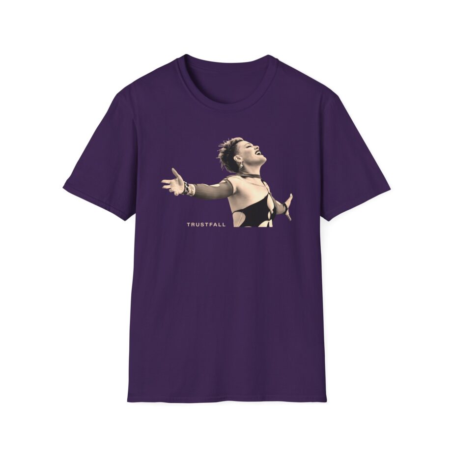 Pink Trustfall Praise Unisex Softstyle T-Shirt
