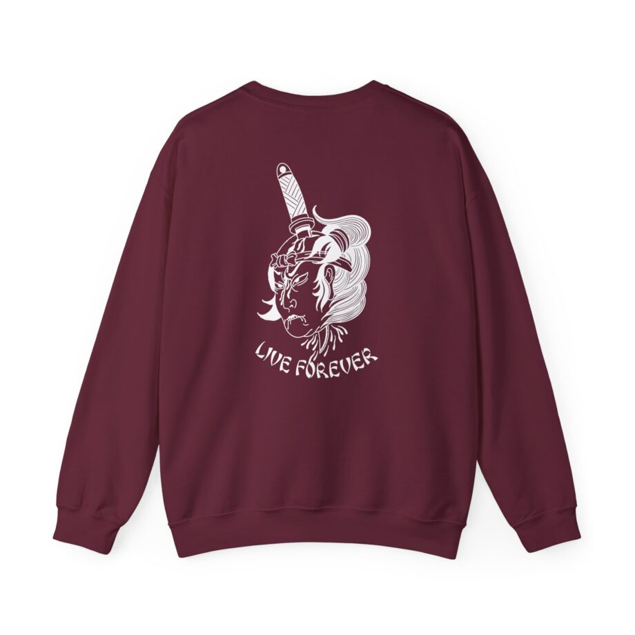Born From Pain Live Forever Unisex Heavy Blend™ Crewneck Sweatshirt