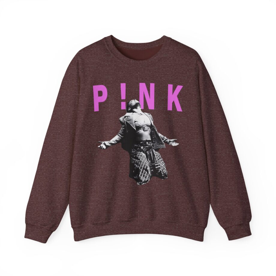 Pink Trustfall Praise Unisex Heavy Blend™ Crewneck Sweatshirt
