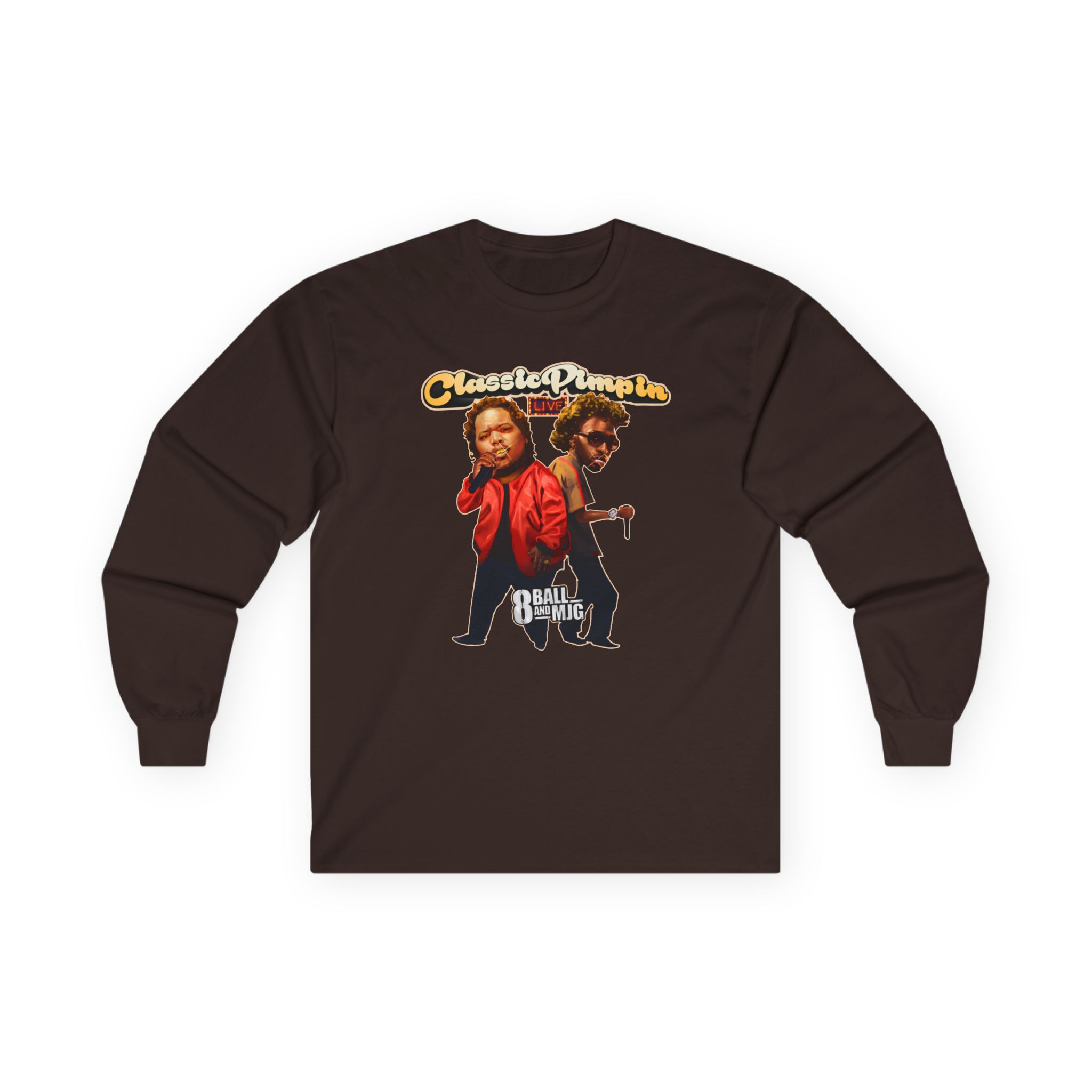 8ball Mjg Classic Pimpin Unisex Ultra Cotton Long Sleeve Tee