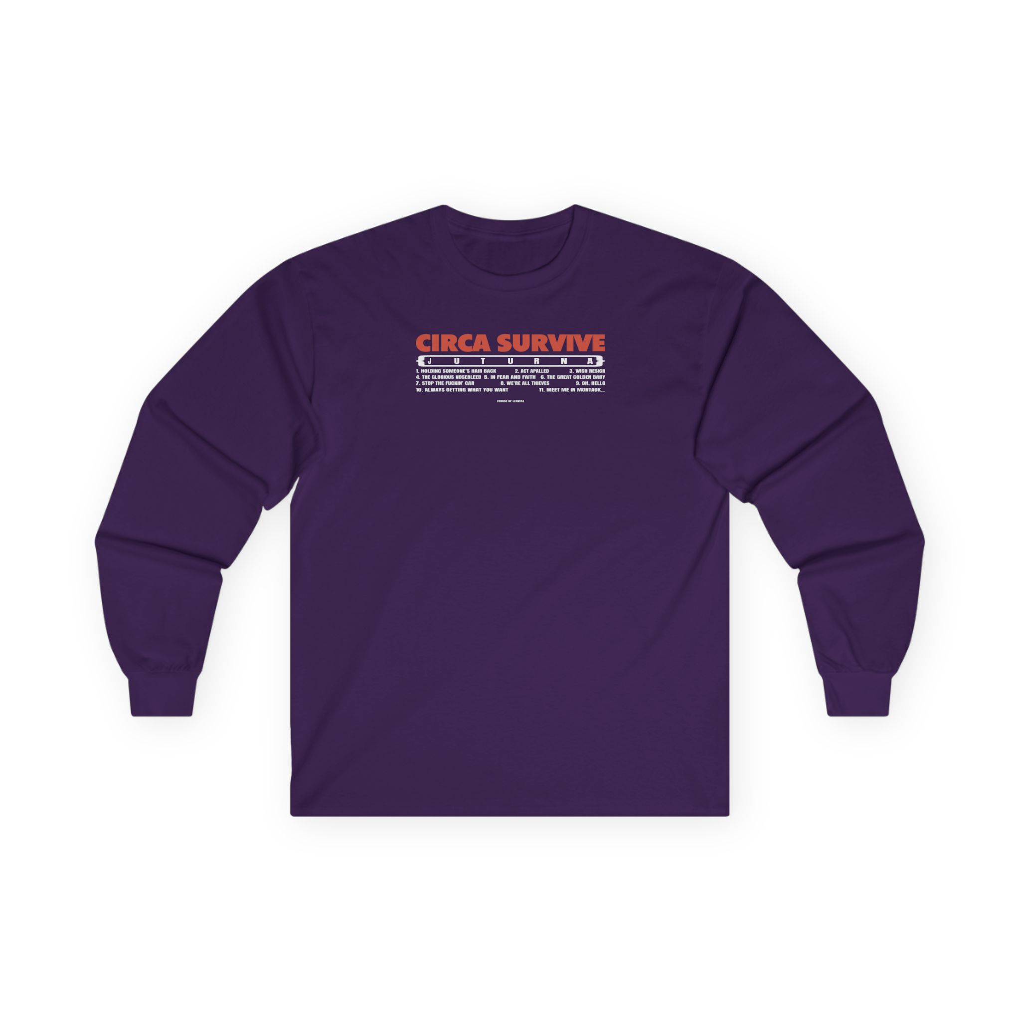 Circa Survive Juturna Tracklist Unisex Ultra Cotton Long Sleeve Tee