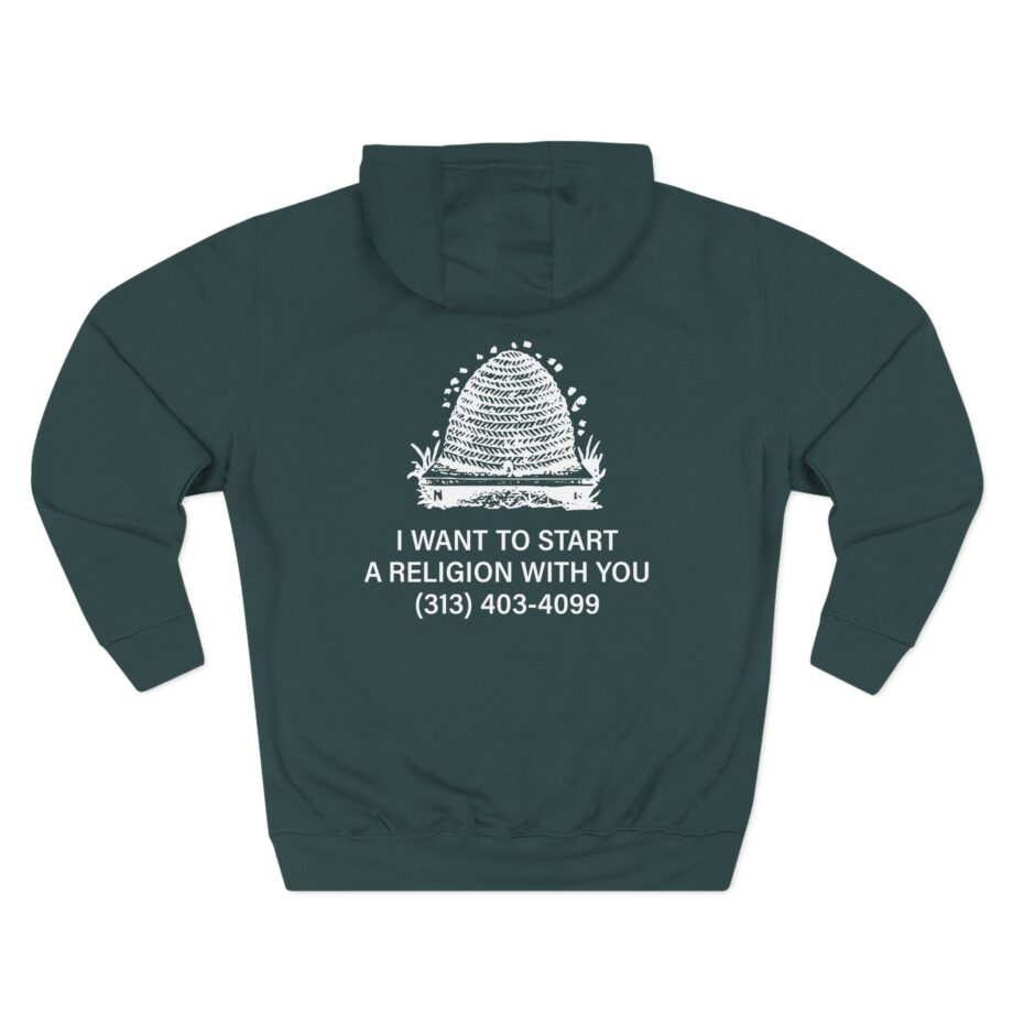 Fireworks Religion Three-Panel Fleece Hoodie
