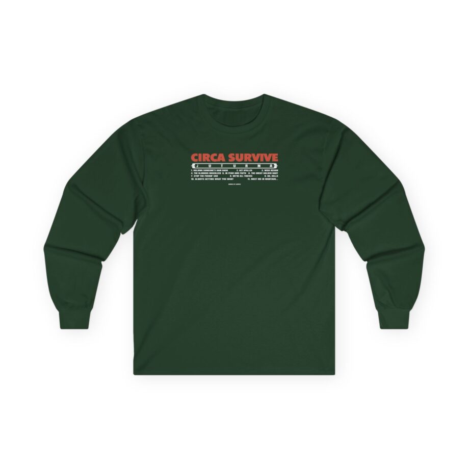Circa Survive Juturna Tracklist Unisex Ultra Cotton Long Sleeve Tee