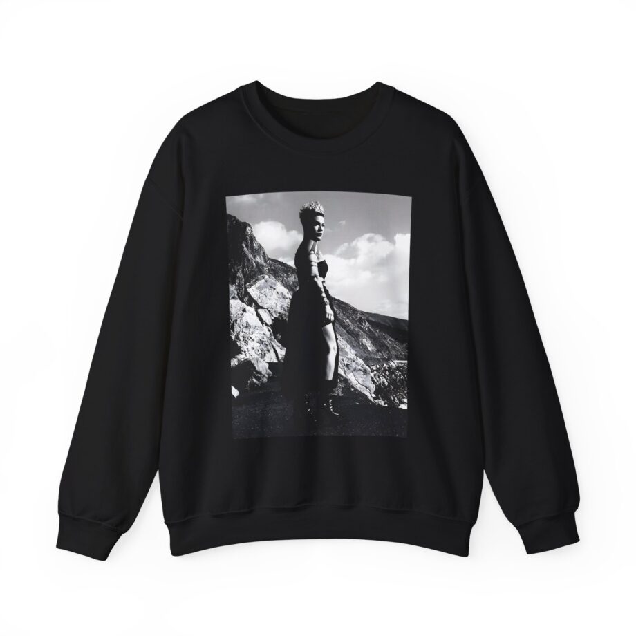 P!nk Trustfall Charcoal Unisex Heavy Blend™ Crewneck Sweatshirt
