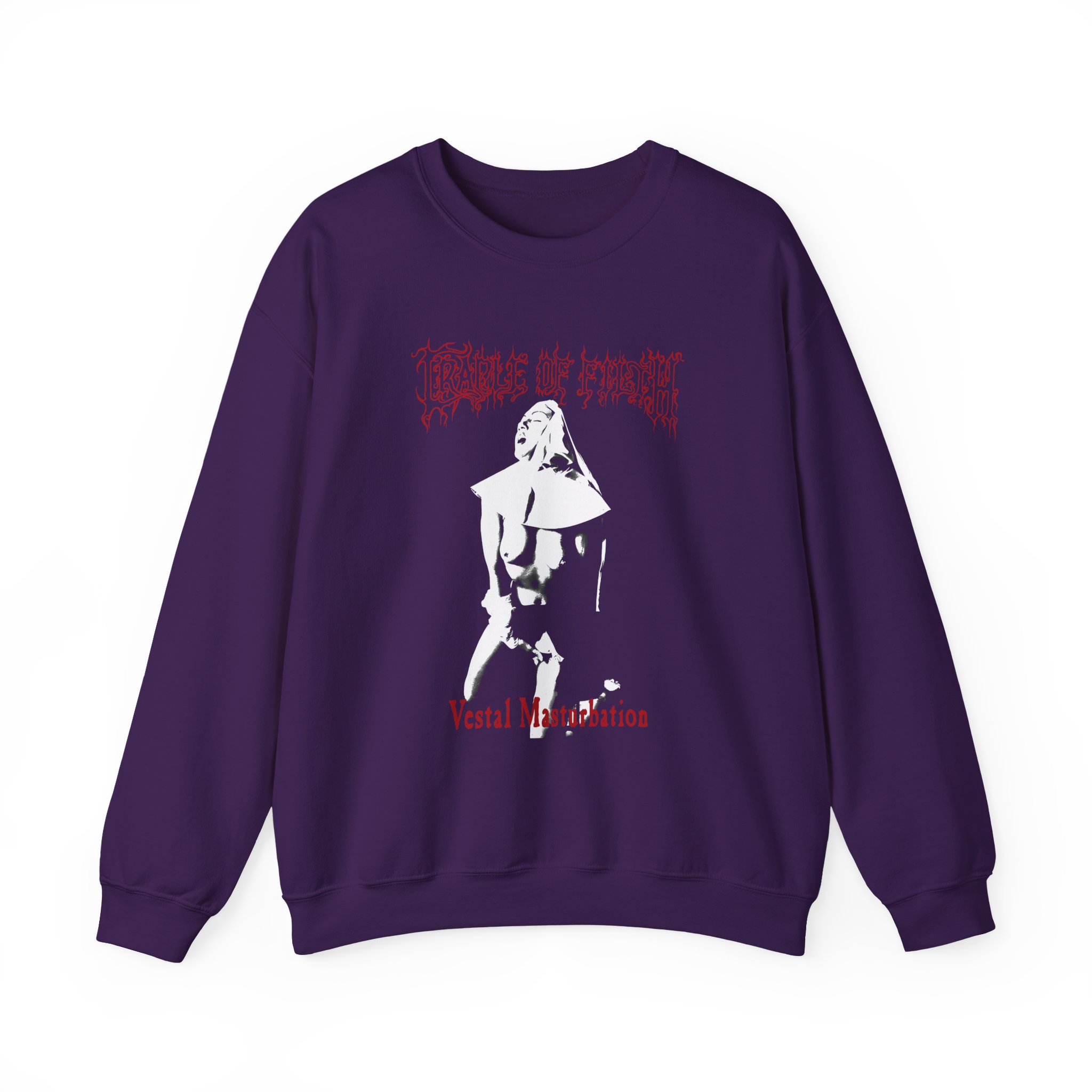 Cradle of Filth Vestal Masturbation Unisex Heavy Blendâ„¢ Crewneck Sweatshirt
