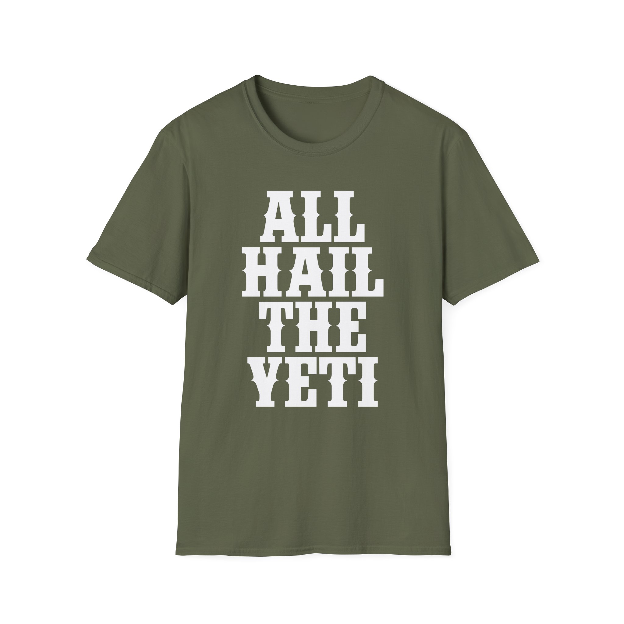 All Hail the Yeti Logo Unisex Softstyle T-Shirt