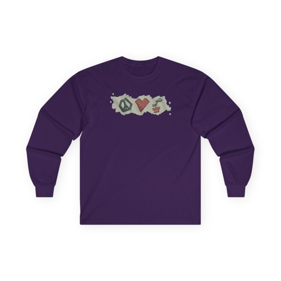 Mumbo Jumbo Peace, Love and Plants Unisex Ultra Cotton Long Sleeve Tee