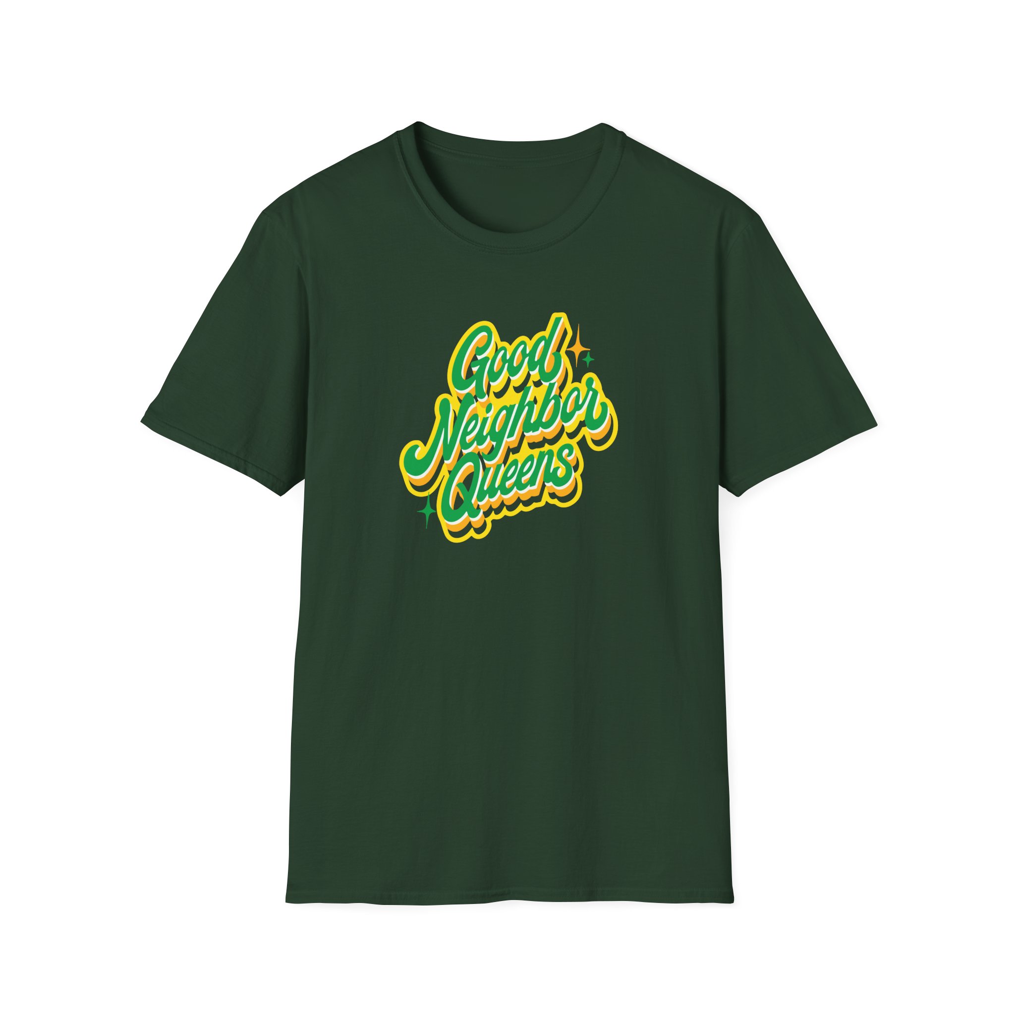 Good Neighbours Queens Unisex Softstyle T-Shirt