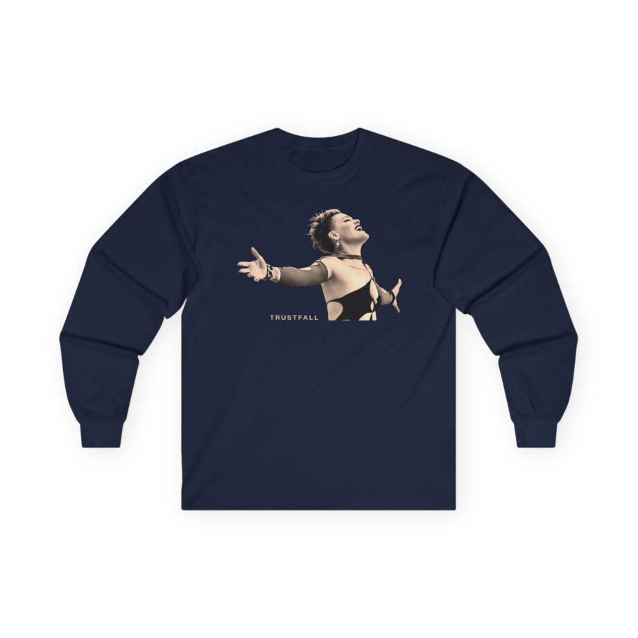 Pink Trustfall Praise Unisex Ultra Cotton Long Sleeve Tee
