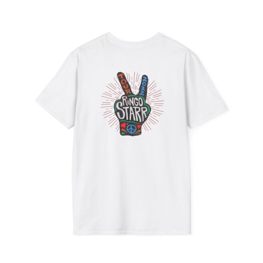 Ringo Starr Peace Illustration Unisex Softstyle T-Shirt