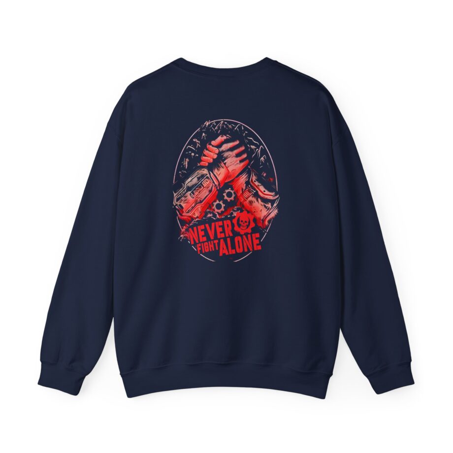Gears of War Never Fight Alone Unisex Heavy Blend™ Crewneck Sweatshirt