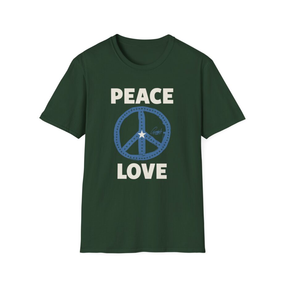 Ringo Starr Peace Love Star Center Unisex Softstyle T-Shirt