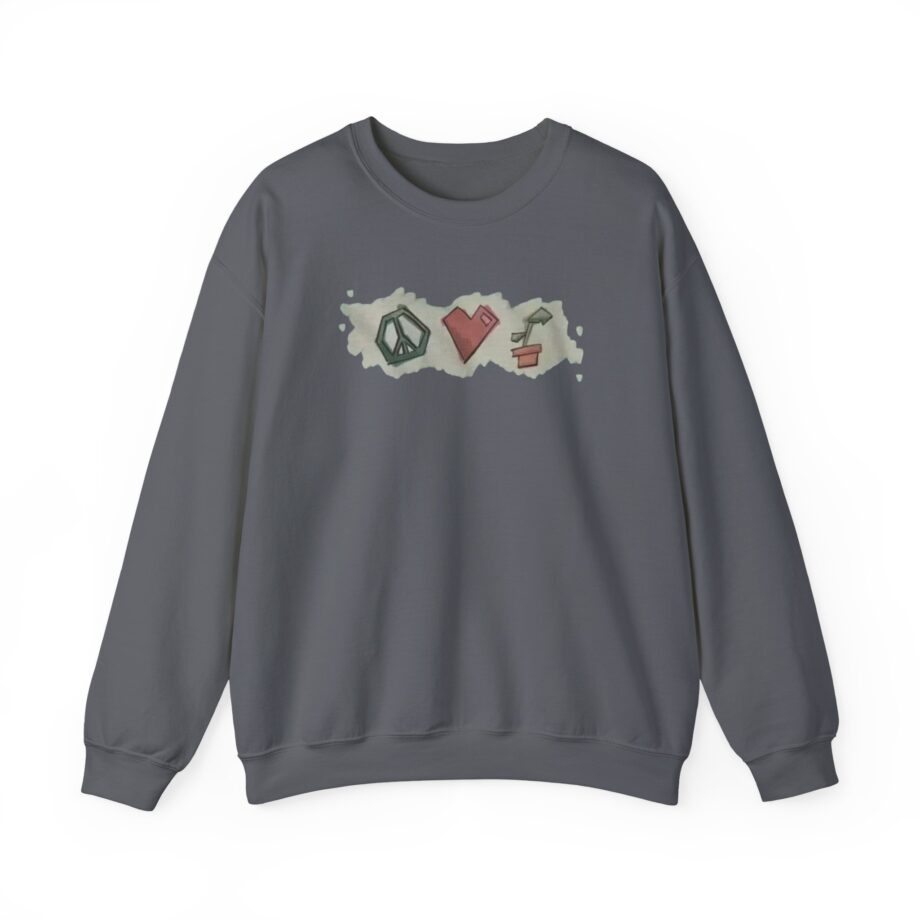 Mumbo Jumbo Peace, Love and Plants Unisex Heavy Blend™ Crewneck Sweatshirt