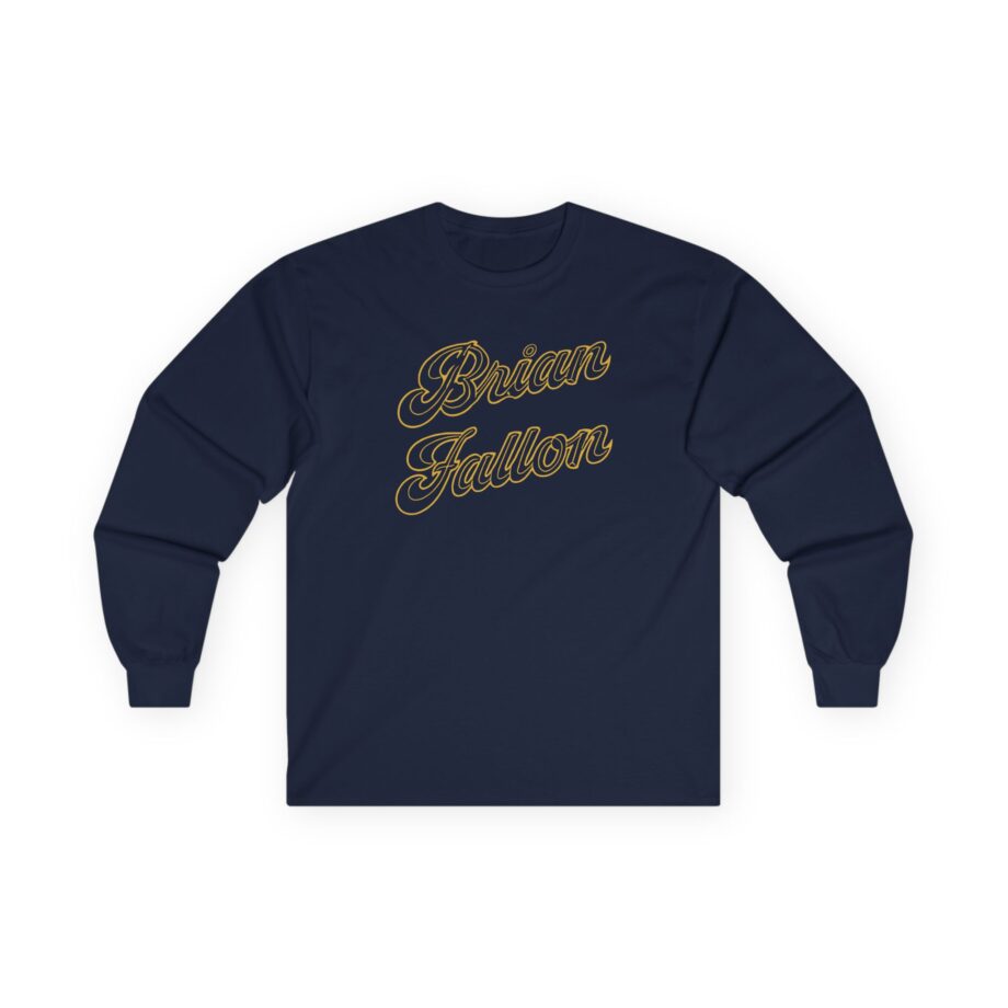 Brian Fallon Gold Text Unisex Ultra Cotton Long Sleeve Tee