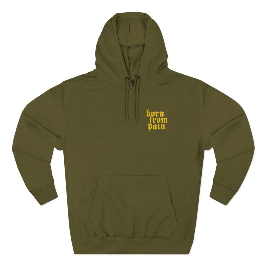 Born From Pain Antisocial Three-Panel Fleece Hoodie
