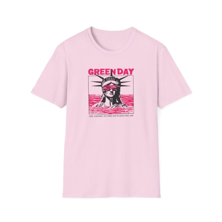 Green Day Lady Liberty Unisex Softstyle T-Shirt