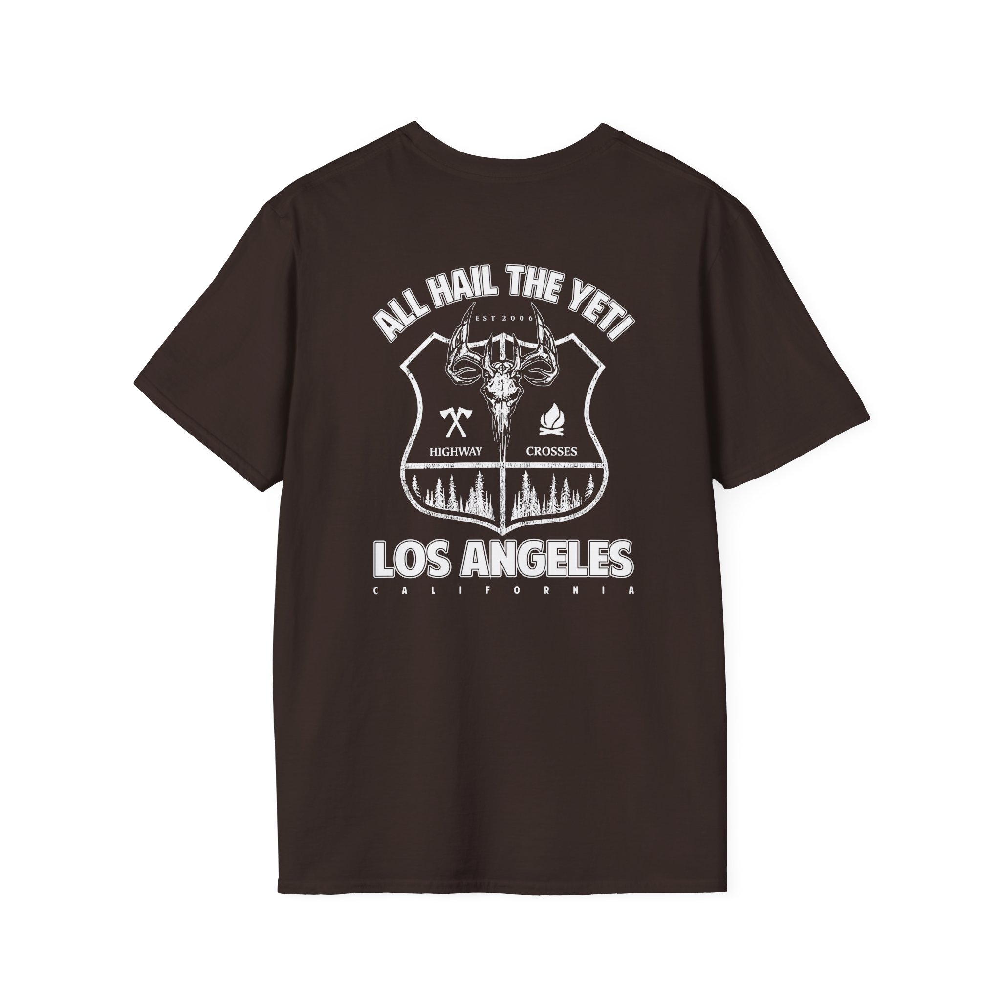 All Hail the Yeti Highway Crosses Unisex Softstyle T-Shirt