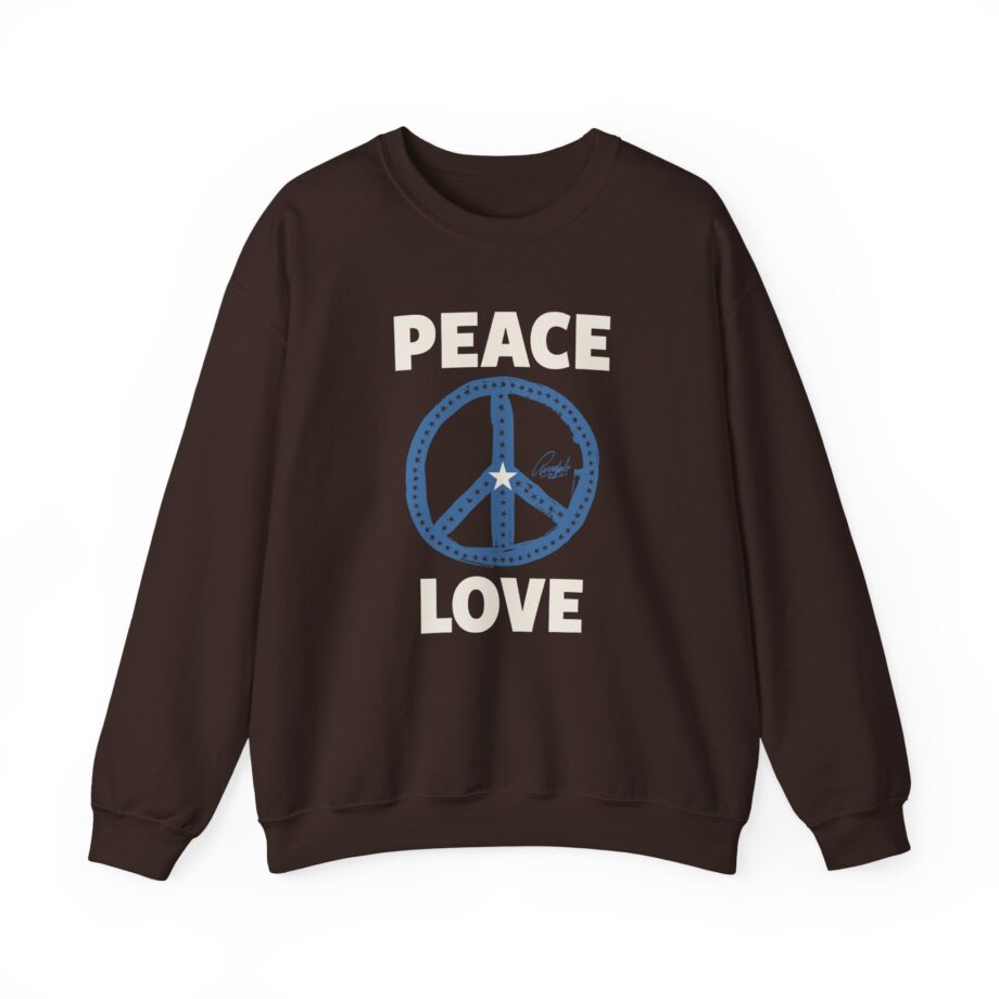 Ringo Starr Peace Love Star Center Unisex Heavy Blend™ Crewneck Sweatshirt