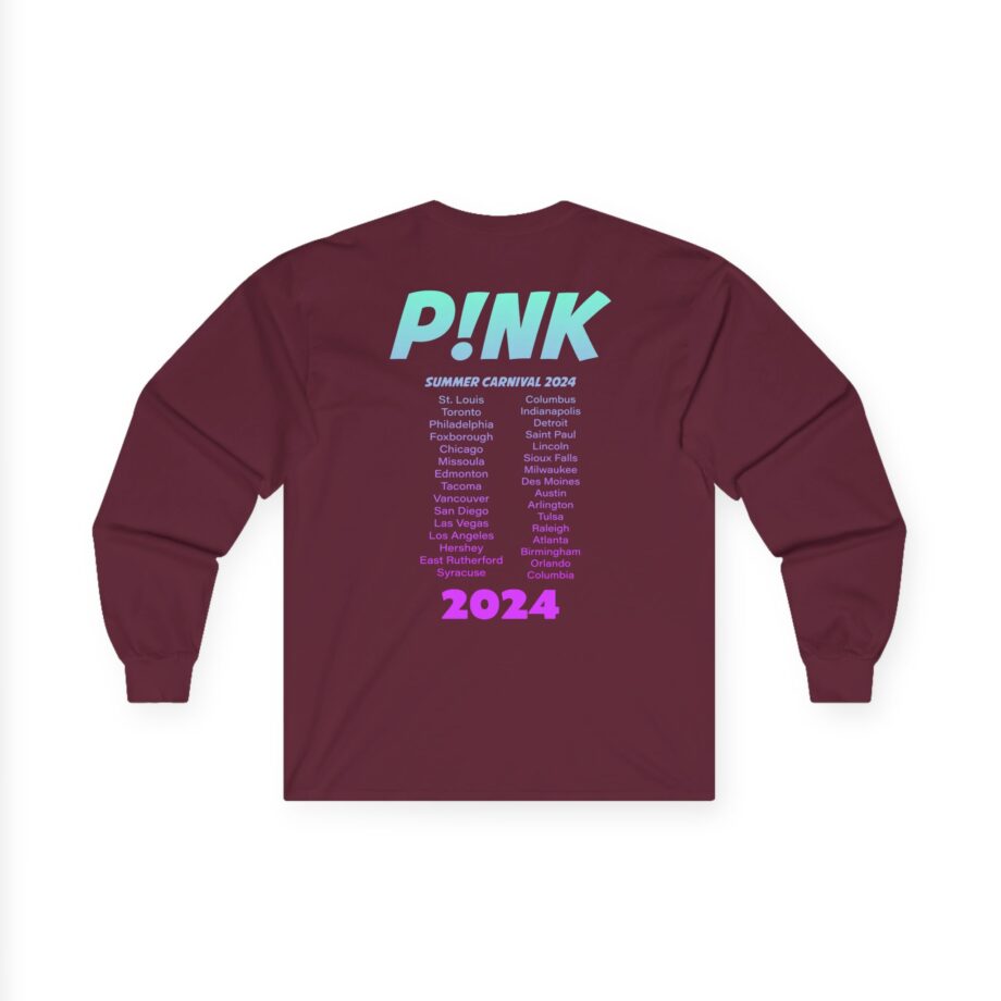 Pink Burst 2024 Tour Unisex Ultra Cotton Long Sleeve Tee