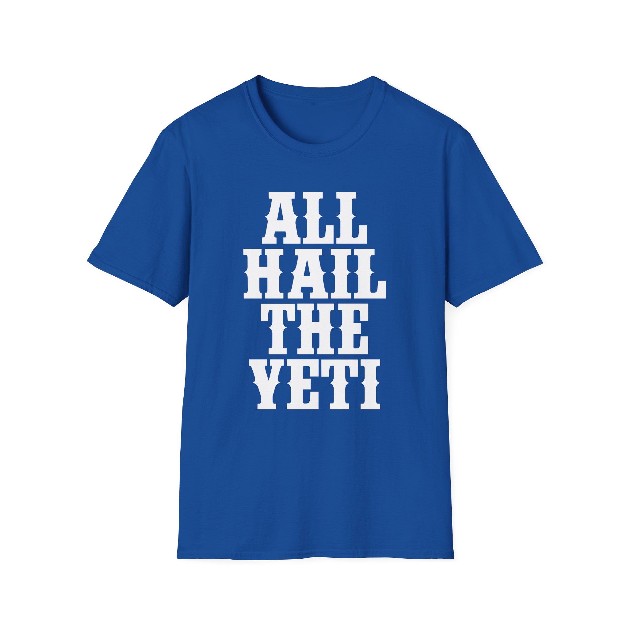 All Hail the Yeti Logo Unisex Softstyle T-Shirt