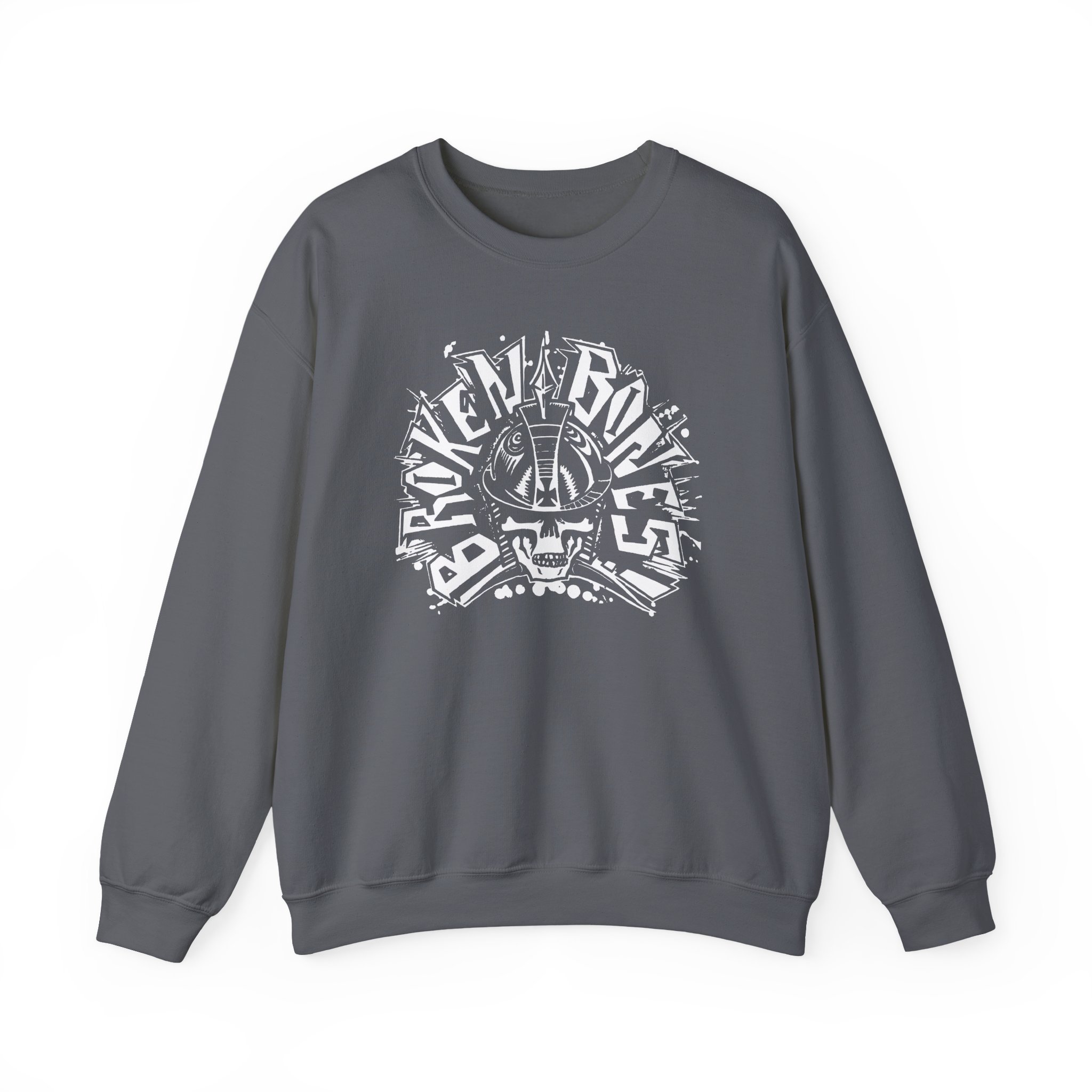 Broken Bones Skull Logo Unisex Heavy Blend Crewneck Sweatshirt