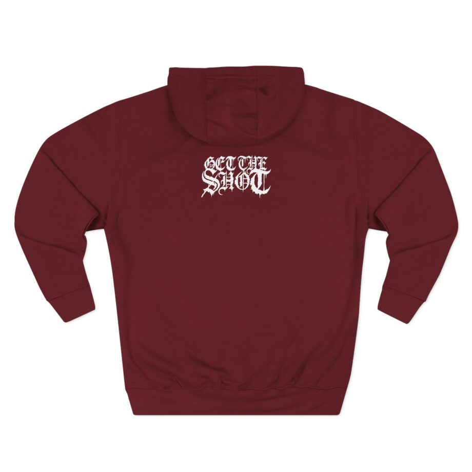 Get the Shot No Peace in Hell Three-Panel Fleece Hoodie
