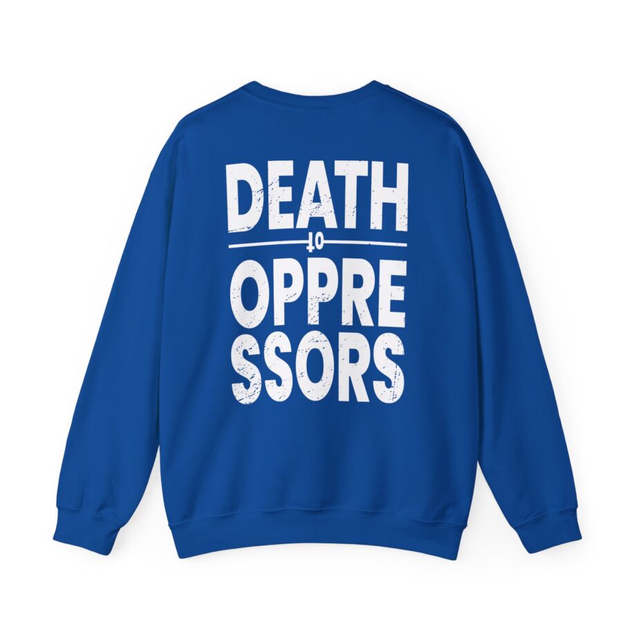 Get the Shot Death to Oppressors Unisex Heavy Blend™ Crewneck Sweatshirt