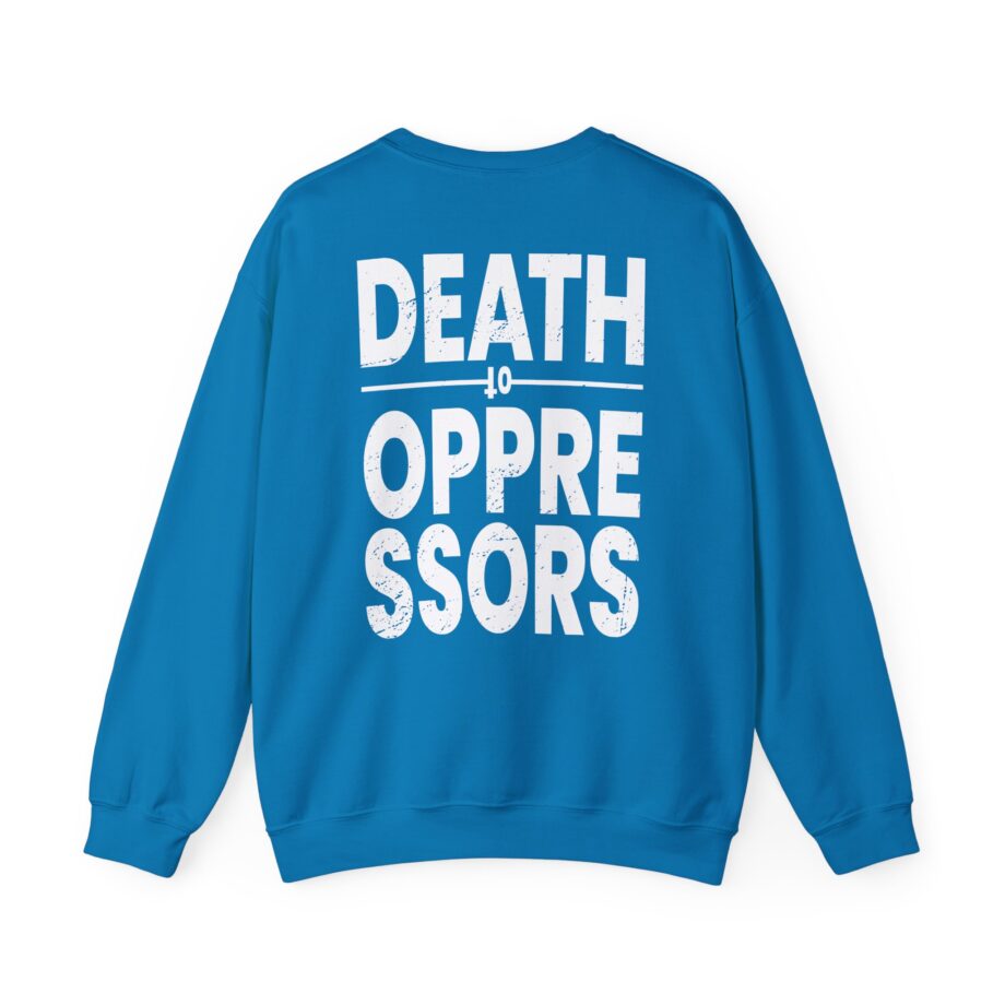 Get the Shot Death to Oppressors Unisex Heavy Blend™ Crewneck Sweatshirt