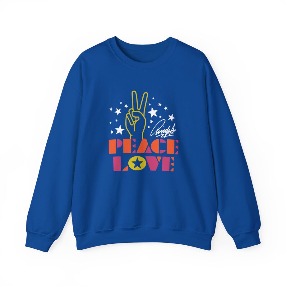 Ringo Starr Peace & Love Peace Sign Unisex Heavy Blend™ Crewneck Sweatshirt