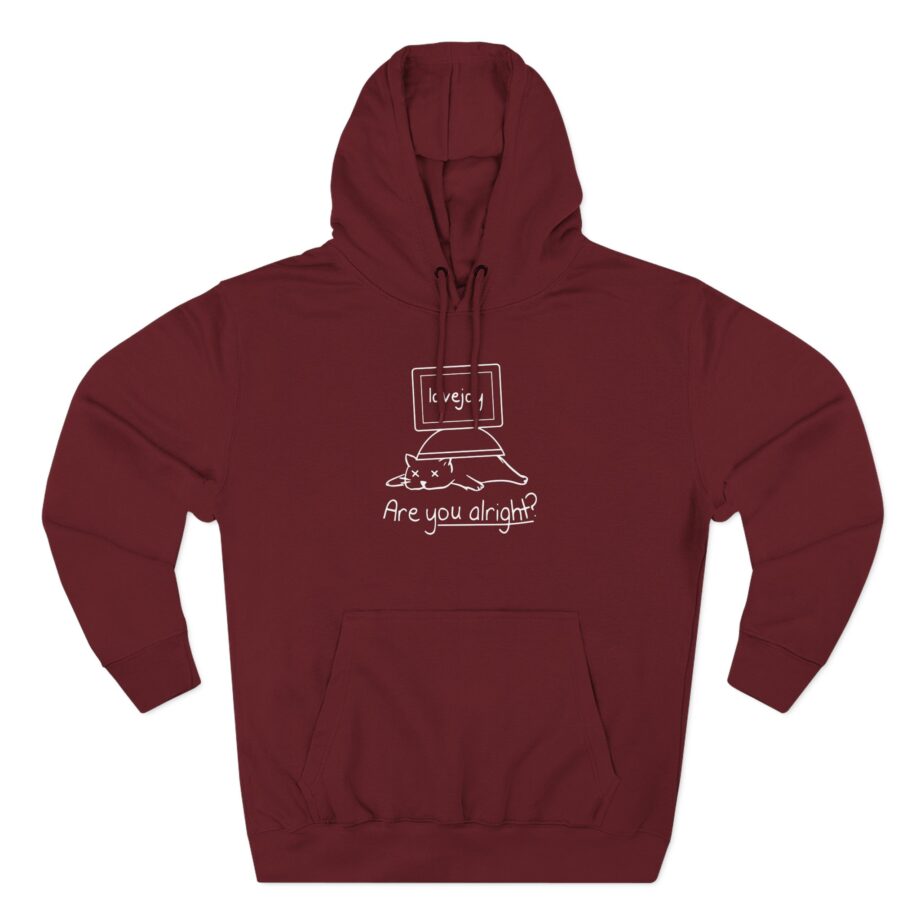 Lovejoy are you alright Three-Panel Fleece Hoodie