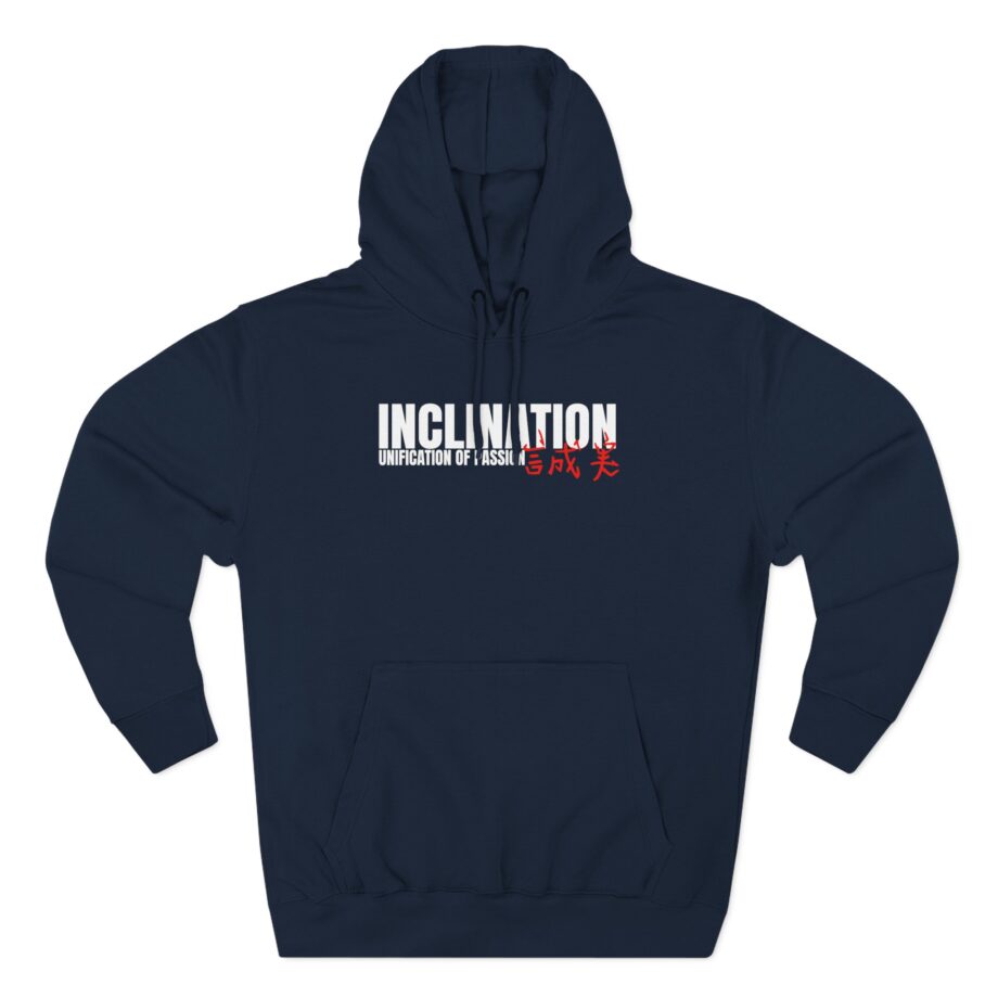 Inclination Straight Edge Three-Panel Fleece Hoodie